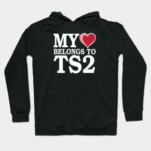 My Heart Belongs to TS2 - White Hoodie